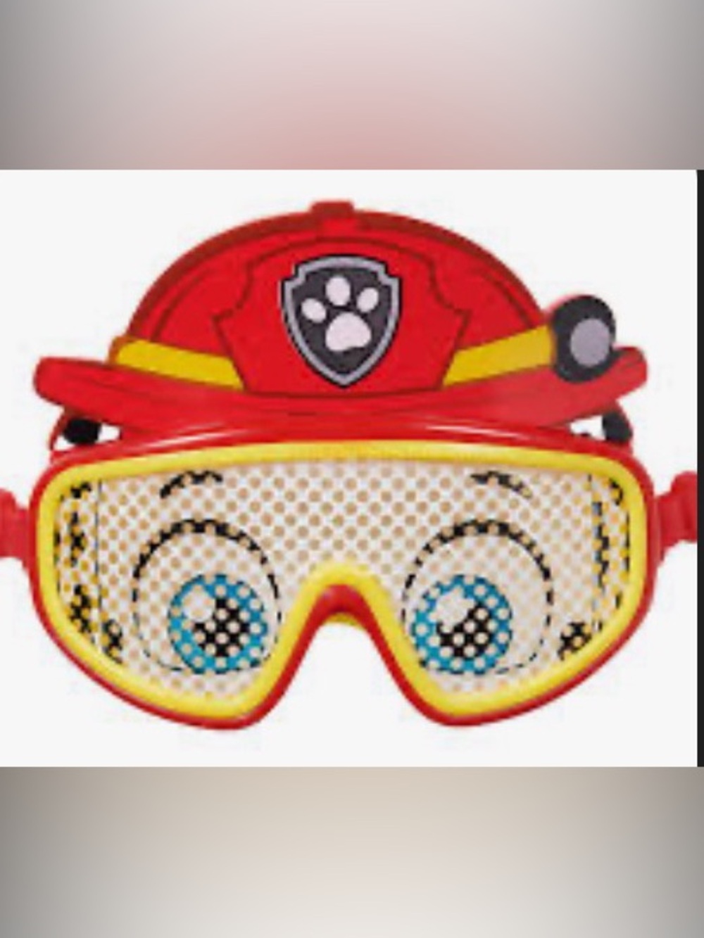 Paw Patrol Red&Yellow Kids Role swim Mask with Blue Eye Detail